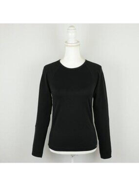 Patagonia Women's Large Black Capilene Mid Weight Long Sleeve Performance Top